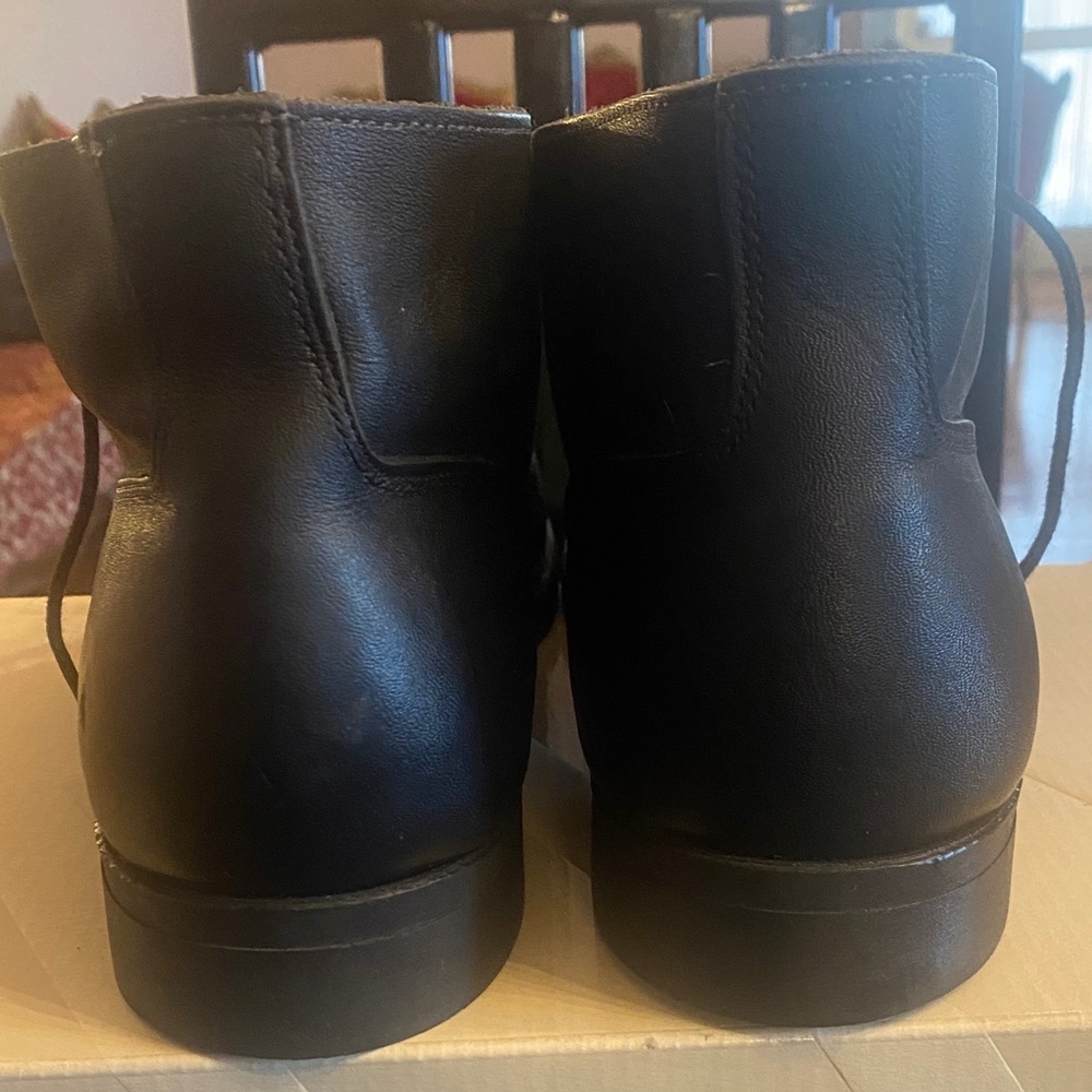 Craddock Terry Black Leather Steel Toe Men's Boots - Picture 5 of 10